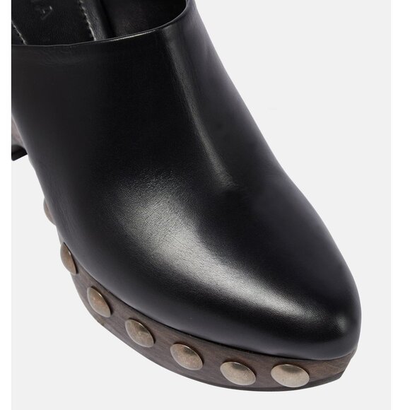 Alaia Le Sabot Black Studded Leather Clogs / Mules EU 40 US 10 - Picture 12 of 14